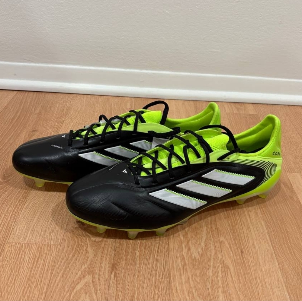 Adidas Copa Pure 3 Elite Black and Neon Green Soccer Cleats